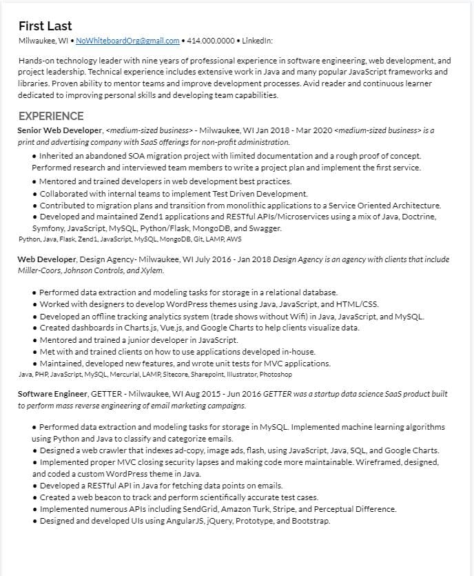 Senior Java Software Engineer Resume1